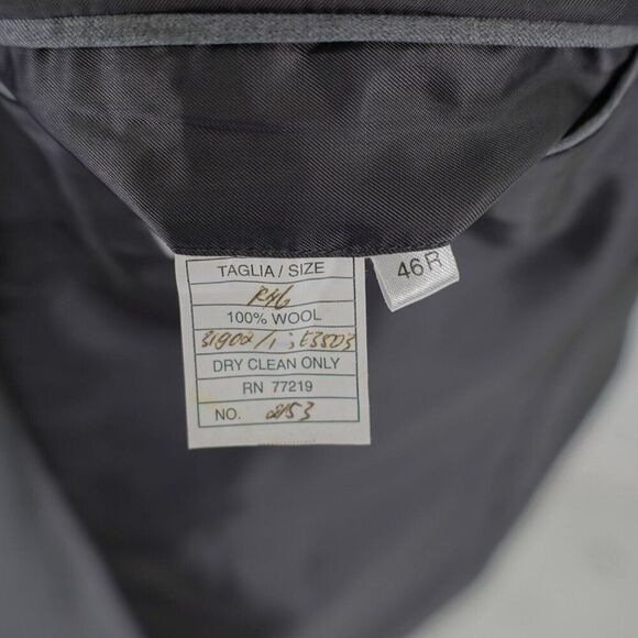 Joseph & Feiss International Twill Wool Gray 44R / Slim 46R Blazer 3 Button - Picture 9 of 12